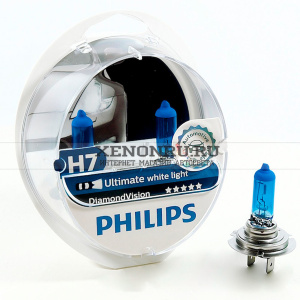 Галогенные лампы H7 Philips Diamond Vision 12972DVS2 12972DVS2 