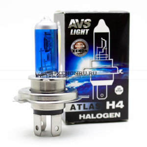 Лампа галогенная H4 AVS LIGHT ATLAS 12V 60/55W A78889S 