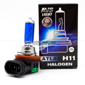 Лампа галогенная H11 AVS LIGHT ATLAS 12V 55W A78887S 